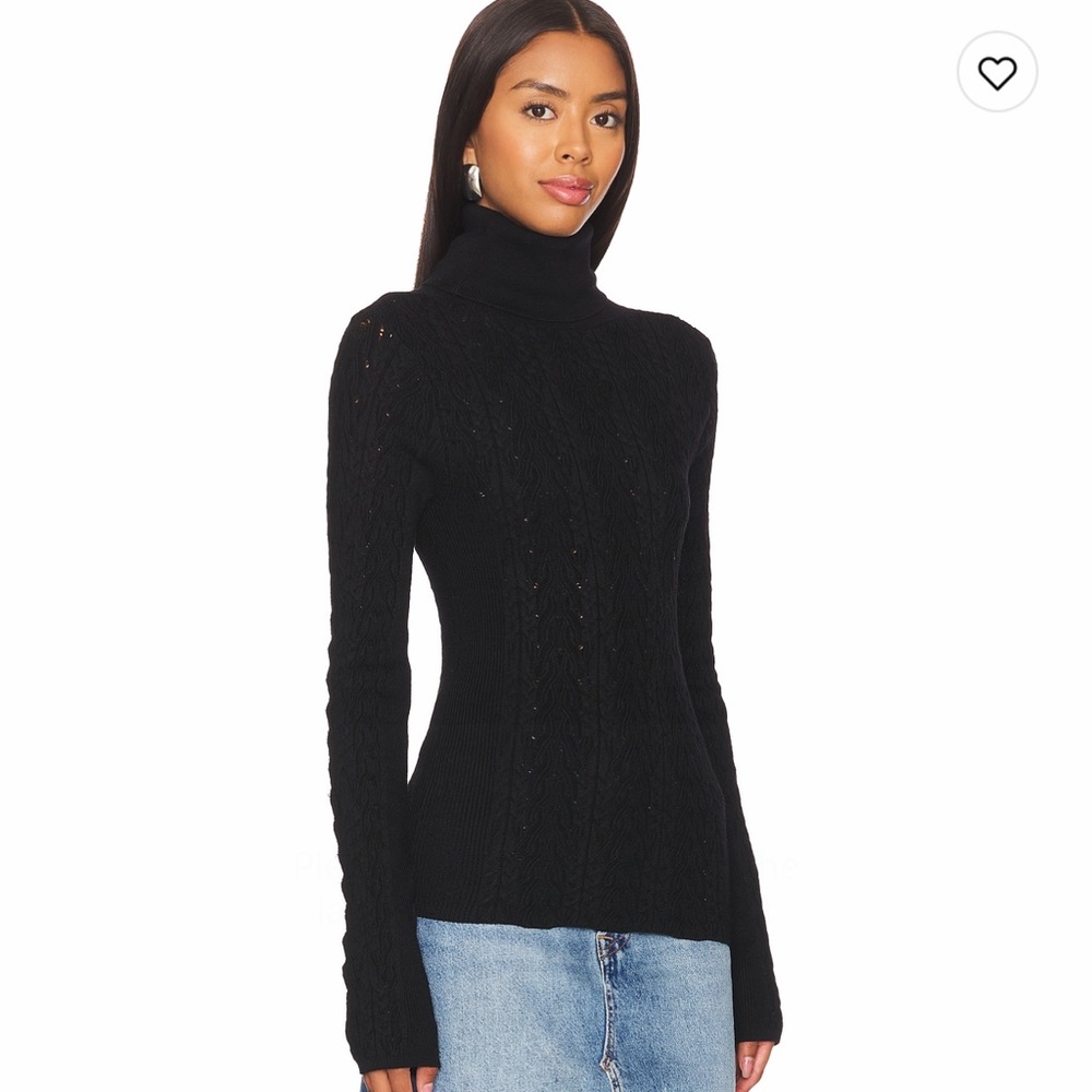 Free People Maddie Black Sweater